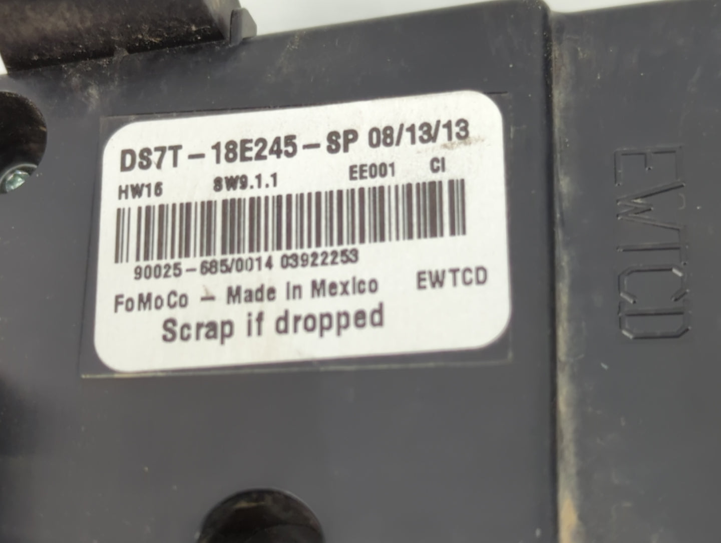2014 Ford Fusion Radio AM FM Cd Player Receiver Replacement P/N:DS7T-18E245-SP Fits OEM Used Auto Parts - Oemusedautoparts1.