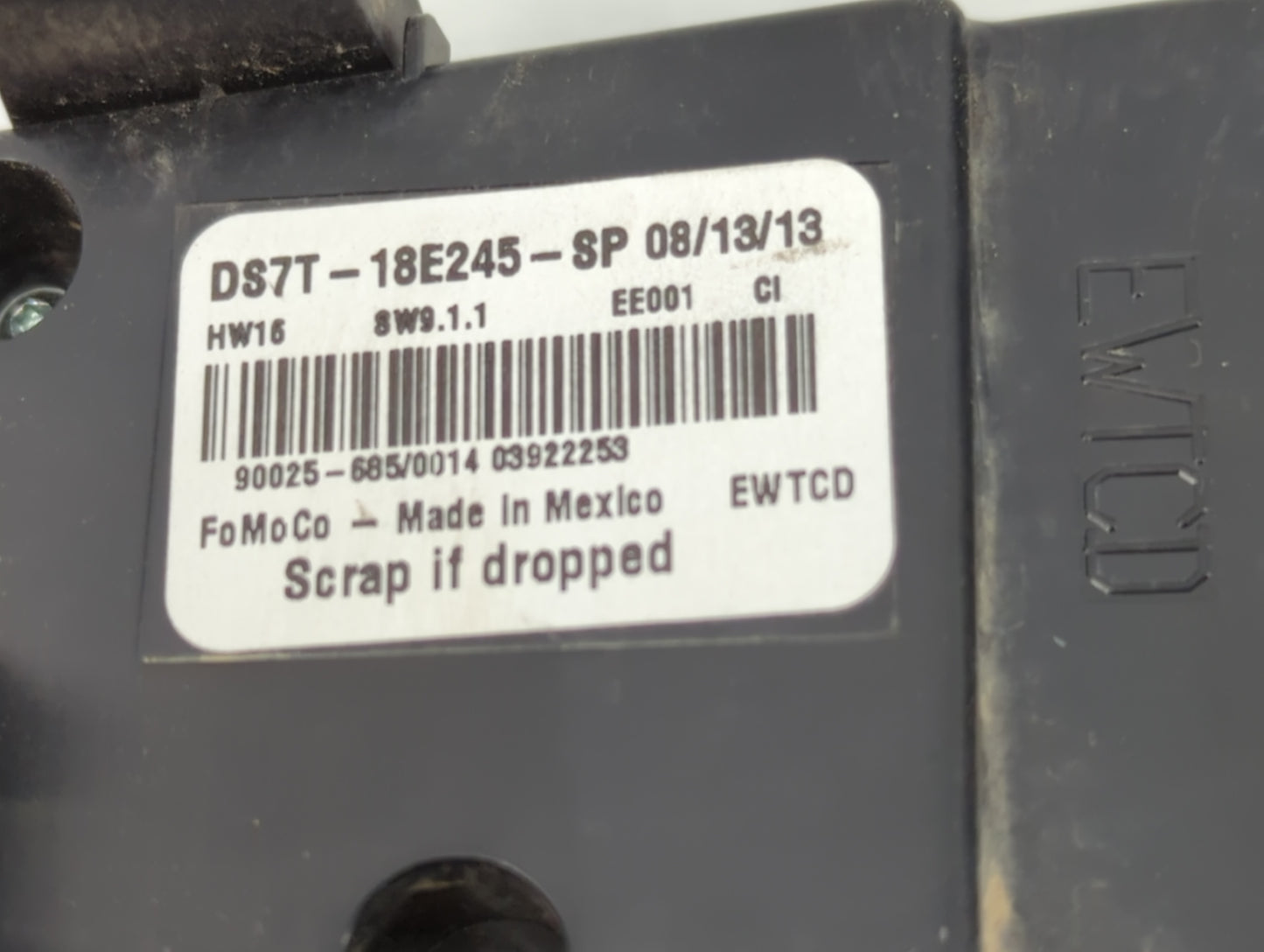2014 Ford Fusion Radio AM FM Cd Player Receiver Replacement P/N:DS7T-18E245-SP Fits OEM Used Auto Parts - Oemusedautoparts1.