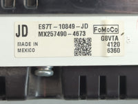 2014 Ford Fusion Instrument Cluster Speedometer Gauges P/N:ES7T-10849-JD Fits OEM Used Auto Parts - Oemusedautoparts1.com