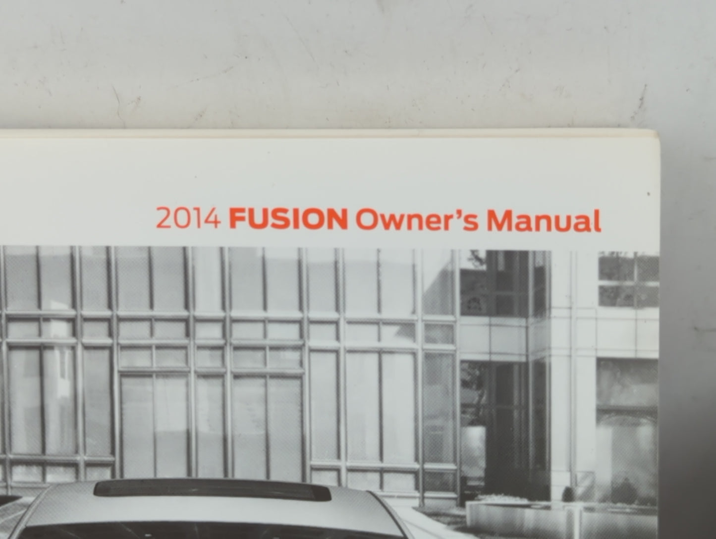 2014 Ford Fusion Owners Manual Book Guide P/N:EE5J19A321 AA OEM Used Auto Parts - Oemusedautoparts1.com