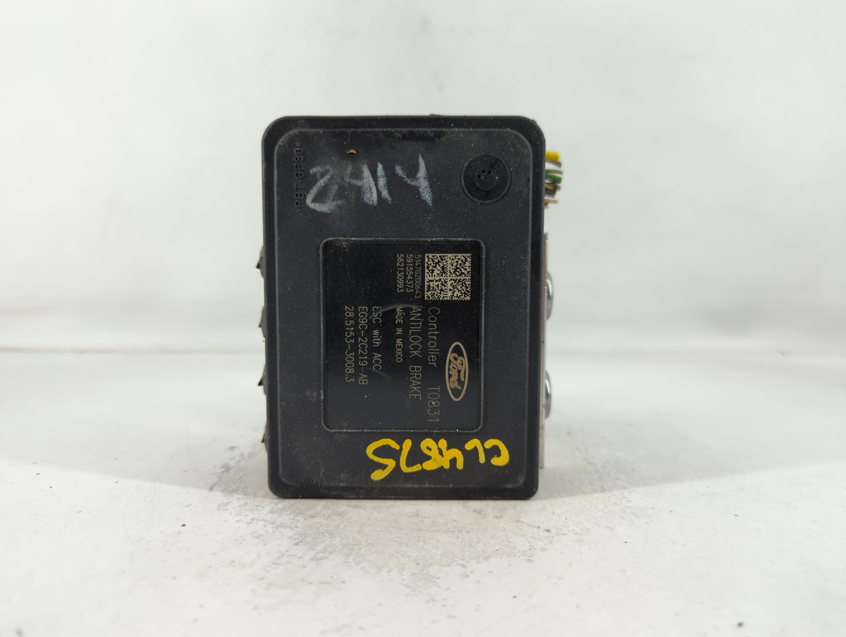 2014-2016 Ford Fusion Anti-Lock Brake ABS Pump Module Actuator OEM P/N:EG9C-2C405-AD Fits Fits 2014 2015 2016 OEM Used Auto 