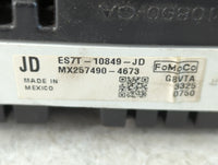 2014 Ford Fusion Instrument Cluster Speedometer Gauges P/N:ES7T-10849-JD Fits OEM Used Auto Parts - Oemusedautoparts1.com