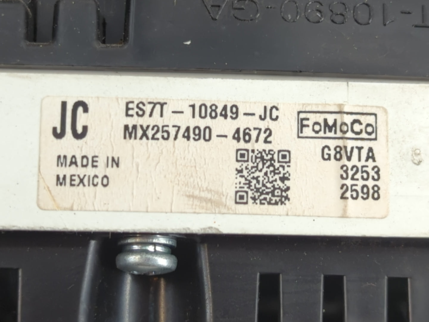 2014 Ford Fusion Instrument Cluster Speedometer Gauges P/N:ES7T-10849-JC Fits OEM Used Auto Parts - Oemusedautoparts1.com