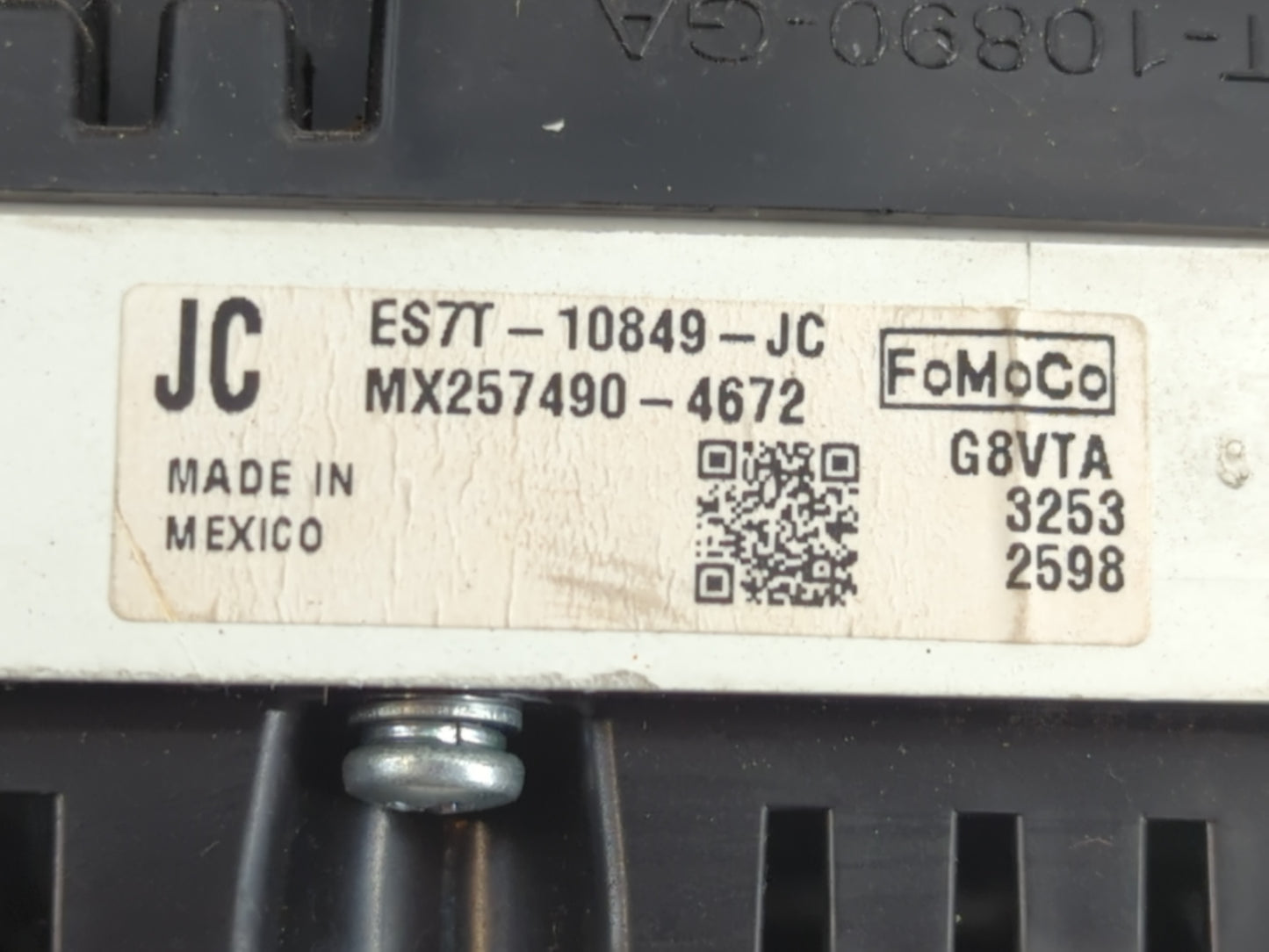 2014 Ford Fusion Instrument Cluster Speedometer Gauges P/N:ES7T-10849-JC Fits OEM Used Auto Parts - Oemusedautoparts1.com