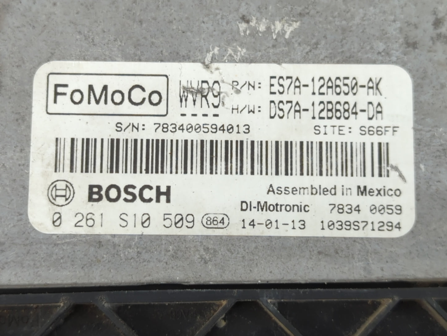 2014-2016 Ford Fusion PCM Engine Control Computer ECU ECM PCU OEM P/N:DS7A-12B684-DA ES7A-12A650-AK Fits Fits 2014 2015 2016