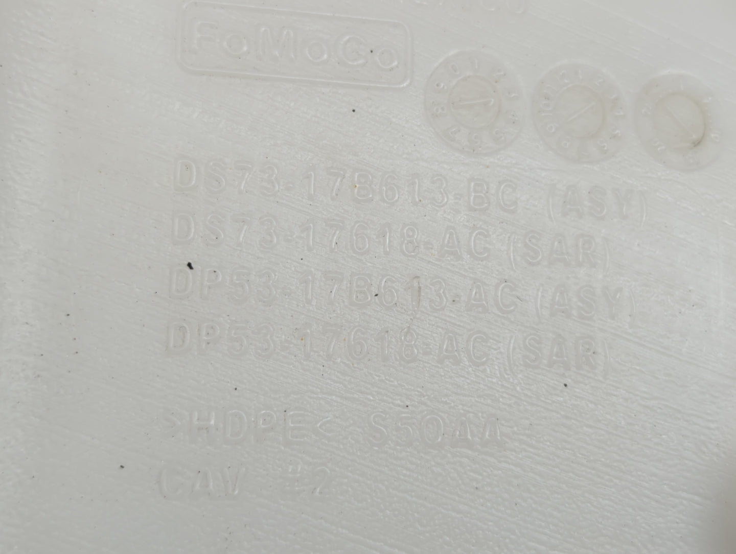 2013-2014 Ford Fusion Windshield Washer Fluid Reservoir Bottle Oem - Oemusedautoparts1.com