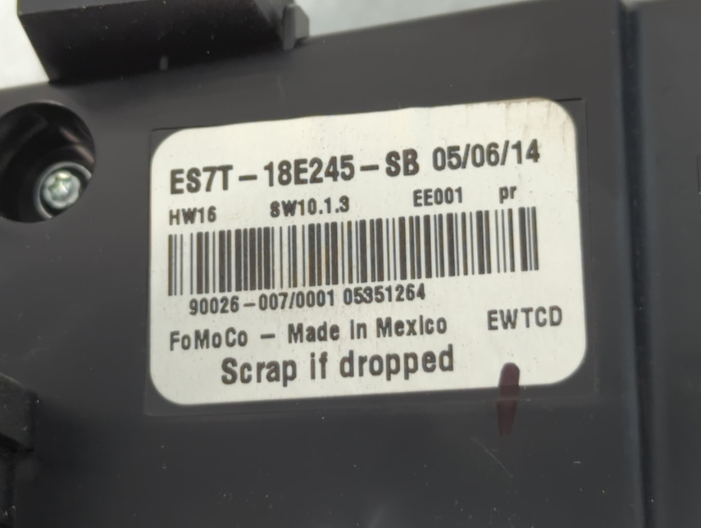 2014-2015 Ford Fusion Radio AM FM Cd Player Receiver Replacement P/N:ES7T-18E245-SB Fits Fits 2014 2015 OEM Used Auto Parts 