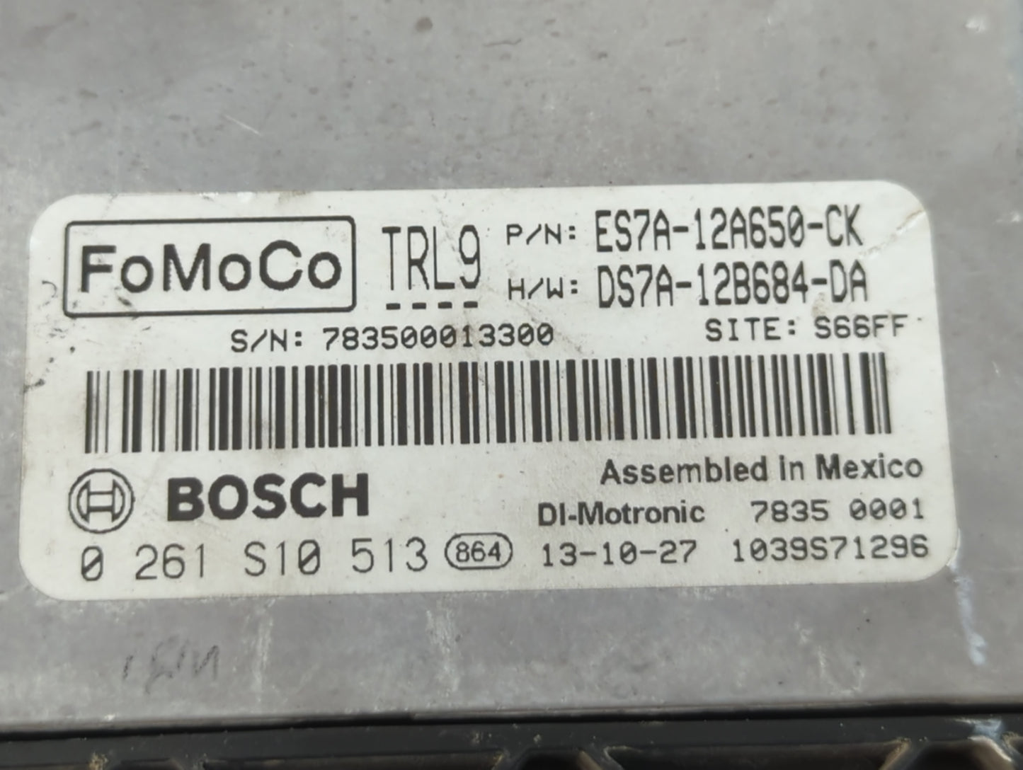 2014-2016 Ford Fusion PCM Engine Control Computer ECU ECM PCU OEM P/N:ES7A-12A650-CK Fits Fits 2014 2015 2016 OEM Used Auto 