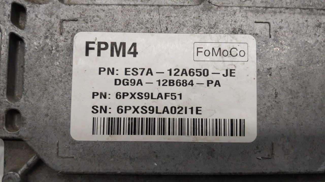 2014 Ford Fusion PCM Engine Control Computer ECU ECM PCU OEM P/N:ES7A-12A650-GF ES7A-12A650-JF, DG9A-12B684-YA Fits Fits 201