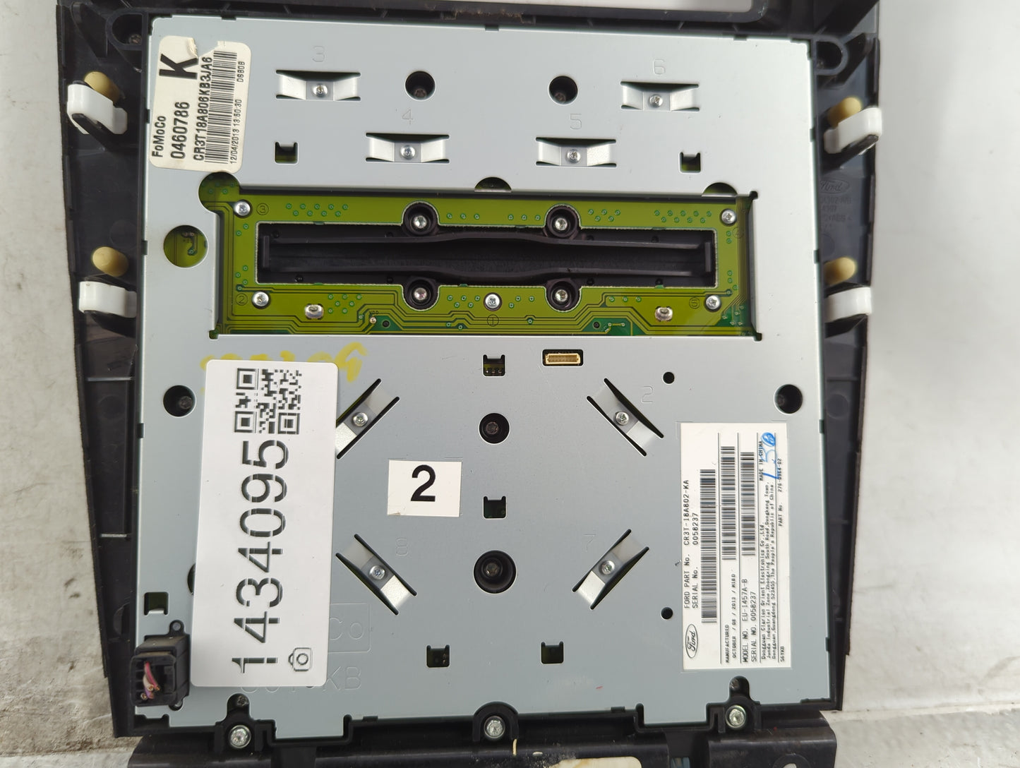 2014 Ford Mustang Radio AM FM Cd Player Receiver Replacement P/N:CR3T-18A806-KB3JA6 CR3T-18A802-KA, EJ-1457/A-B Fits OEM Use