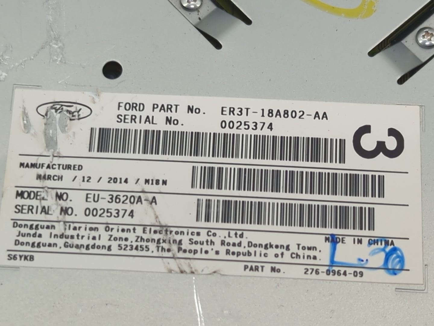 2011-2014 Ford Mustang Radio Control Panel - Oemusedautoparts1.com