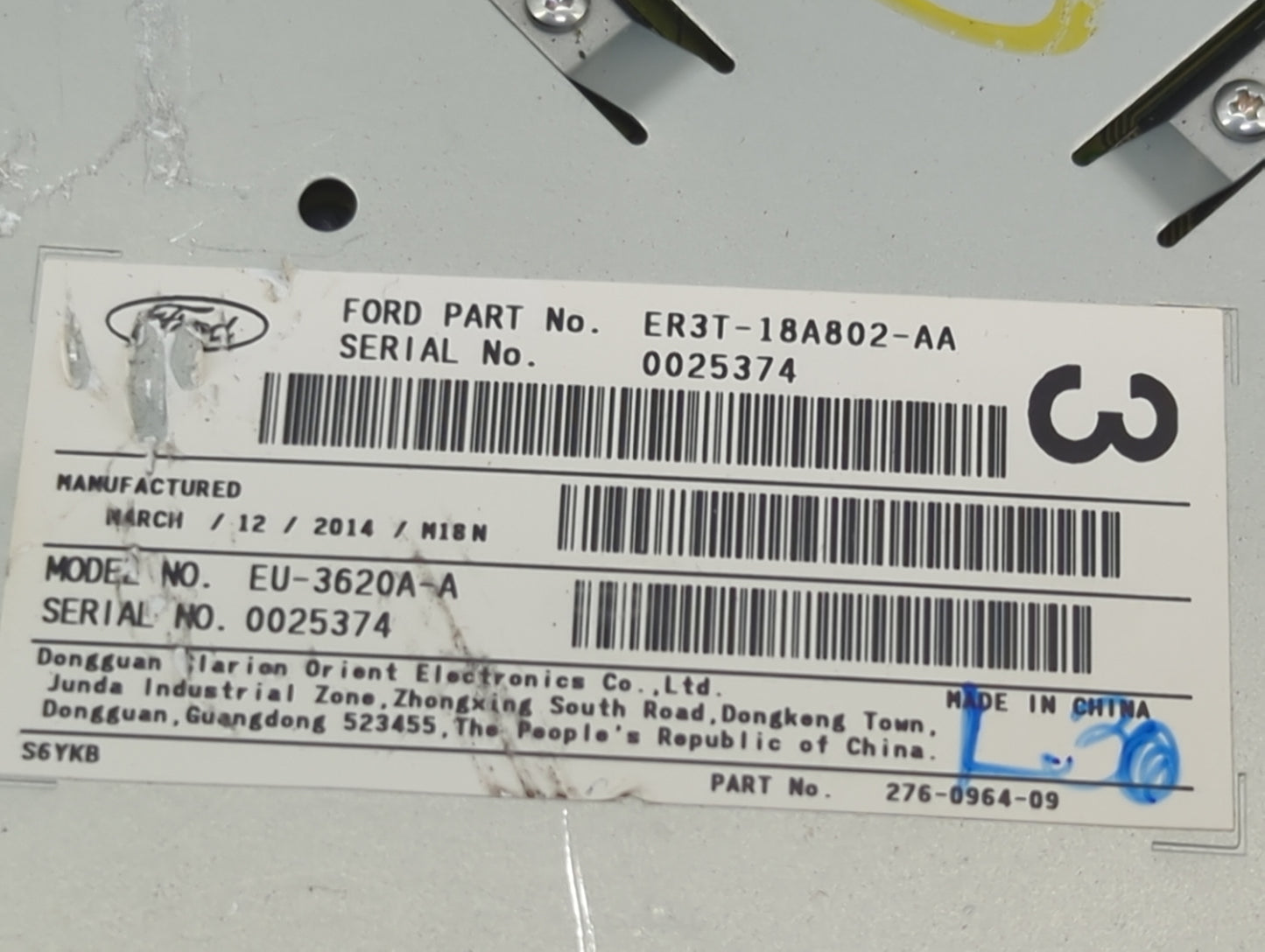 2011-2014 Ford Mustang Radio Control Panel - Oemusedautoparts1.com