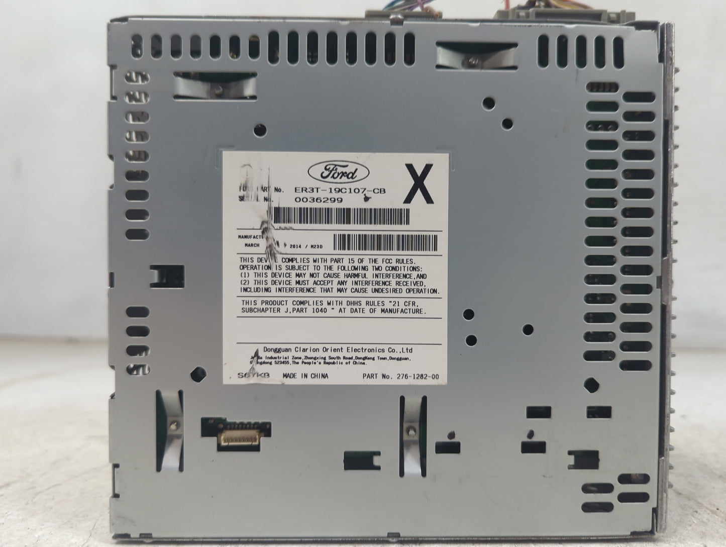 2013-2014 Ford Mustang Radio AM FM Cd Player Receiver Replacement P/N:PU-3645A-B ER3T-19C107-CB, 276-1282-00 Fits Fits 2013 