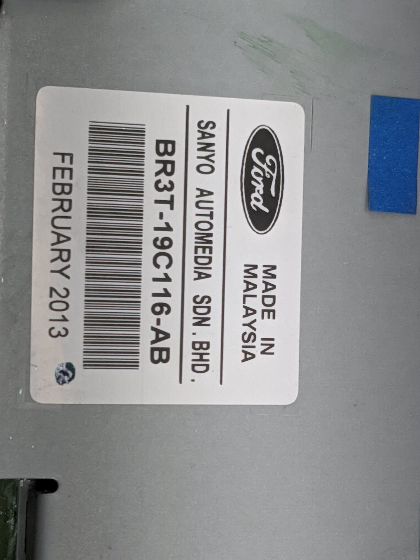 2011-2014 Ford Mustang Radio Display Info Screen Oem - Oemusedautoparts1.com