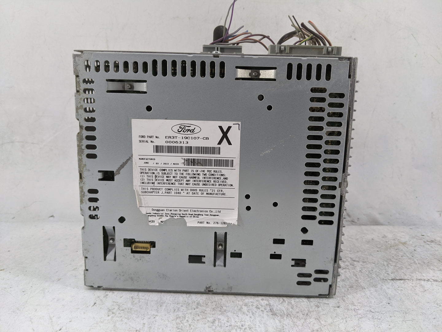 2014 Ford Mustang Radio AM FM Cd Player Receiver Replacement P/N:PU-3645A-B ER3T-19C107-CB Fits OEM Used Auto Parts - Oemuse