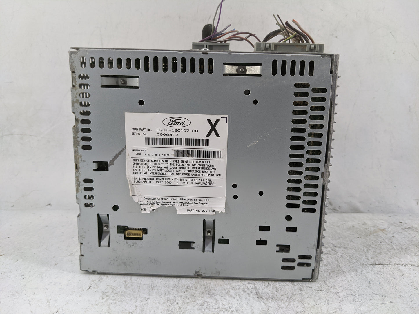 2014 Ford Mustang Radio AM FM Cd Player Receiver Replacement P/N:PU-3645A-B ER3T-19C107-CB Fits OEM Used Auto Parts - Oemuse