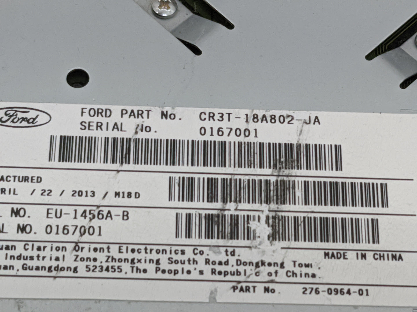 2011-2014 Ford Mustang Radio Control Panel 1477802 - Oemusedautoparts1.com