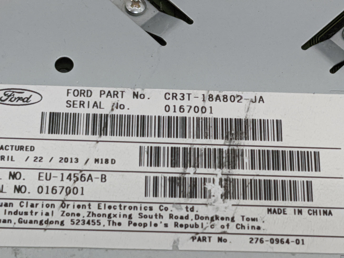 2011-2014 Ford Mustang Radio Control Panel 1477802 - Oemusedautoparts1.com