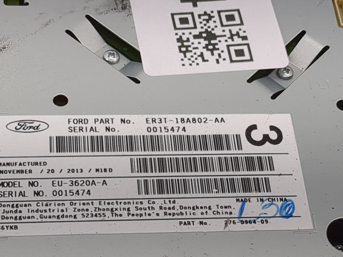 2014 Ford Mustang Climate Control Module Temperature AC/Heater Replacement P/N:ER3T-18A802-AA EU-3620A-A, 276-0964-09 Fits O
