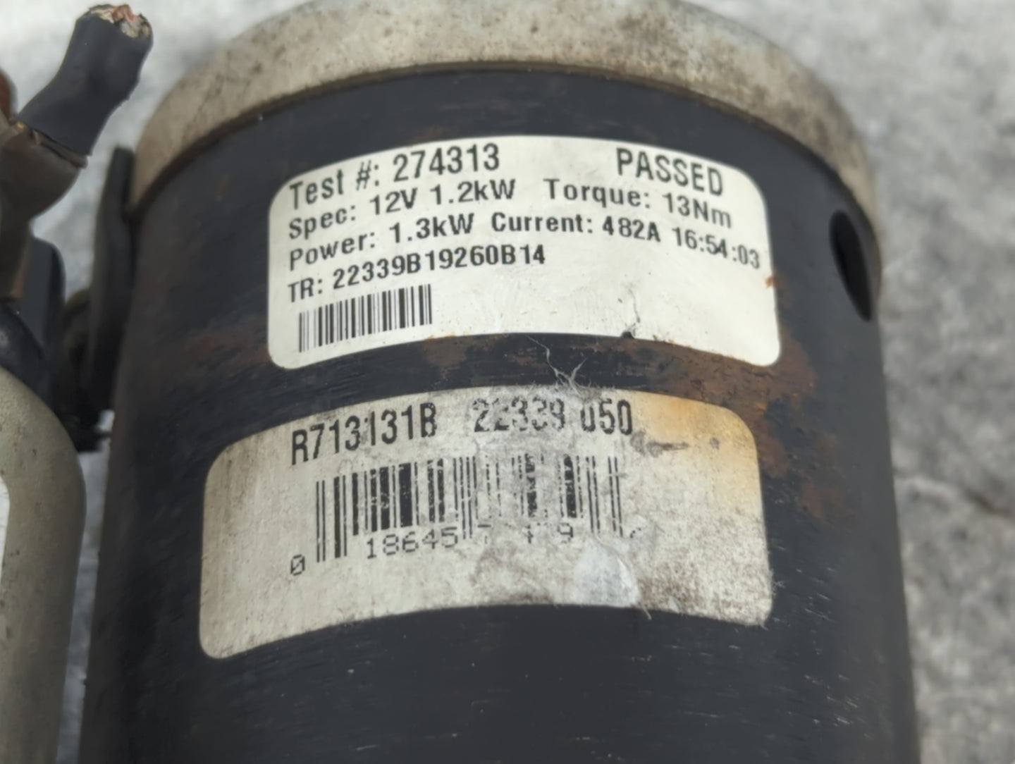2011-2014 Ford Mustang Car Starter Motor Solenoid OEM P/N:R713131B 274313 Fits Fits 2011 2012 2013 2014 2015 OEM Used Auto P