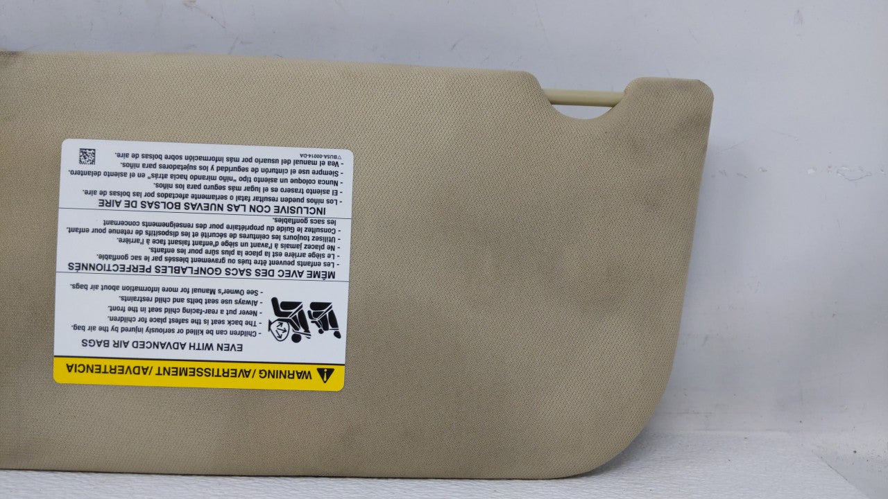 2013-2019 Ford Taurus Sun Visor Shade Replacement Passenger Right Mirror Fits OEM Used Auto Parts - Oemusedautoparts1.com