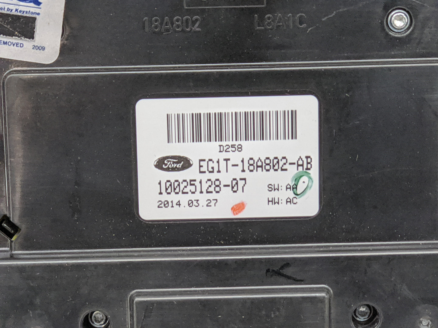 2014-2019 Ford Taurus Radio AM FM Cd Player Receiver Replacement P/N:EG1T-18A802-AB Fits Fits 2014 2015 2016 2017 2018 2019 