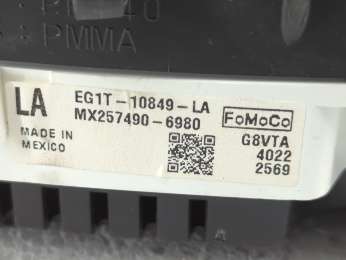 2014 Ford Taurus Instrument Cluster Speedometer Gauges P/N:EG1T-10849-LA Fits OEM Used Auto Parts - Oemusedautoparts1.com