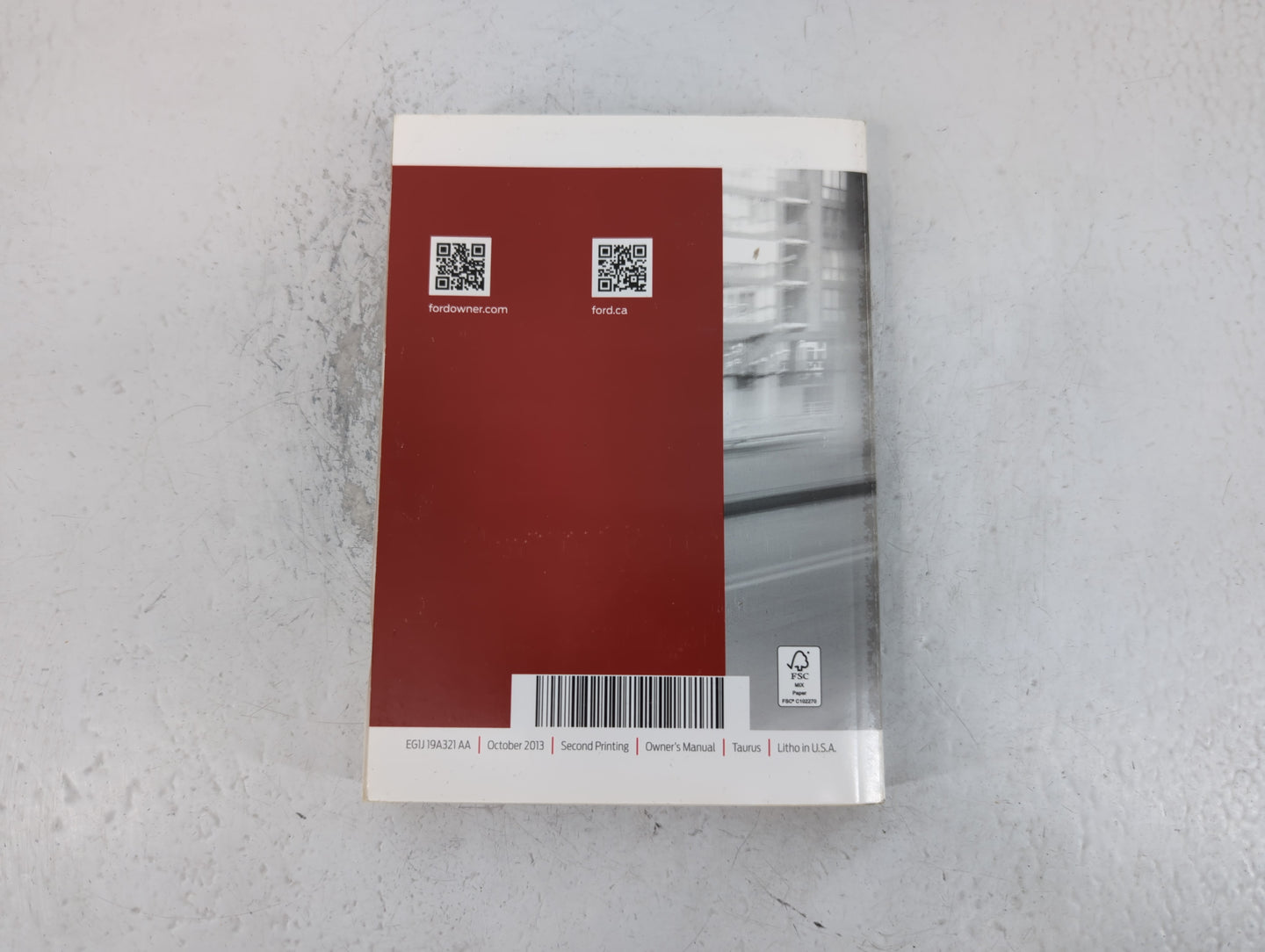 2014 Ford Taurus Owners Manual Book Guide P/N:EG1J9A321 AA OEM Used Auto Parts - Oemusedautoparts1.com