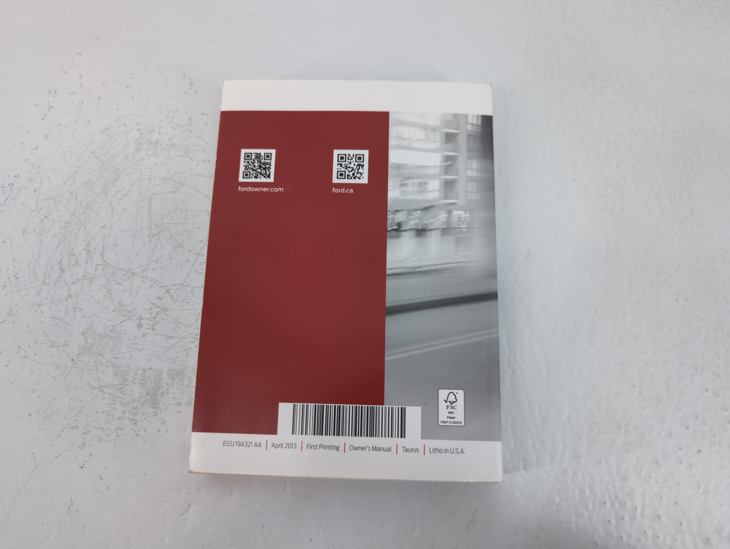 2014 Ford Taurus Owners Manual Book Guide P/N:EG1J 19A321 AA OEM Used Auto Parts - Oemusedautoparts1.com