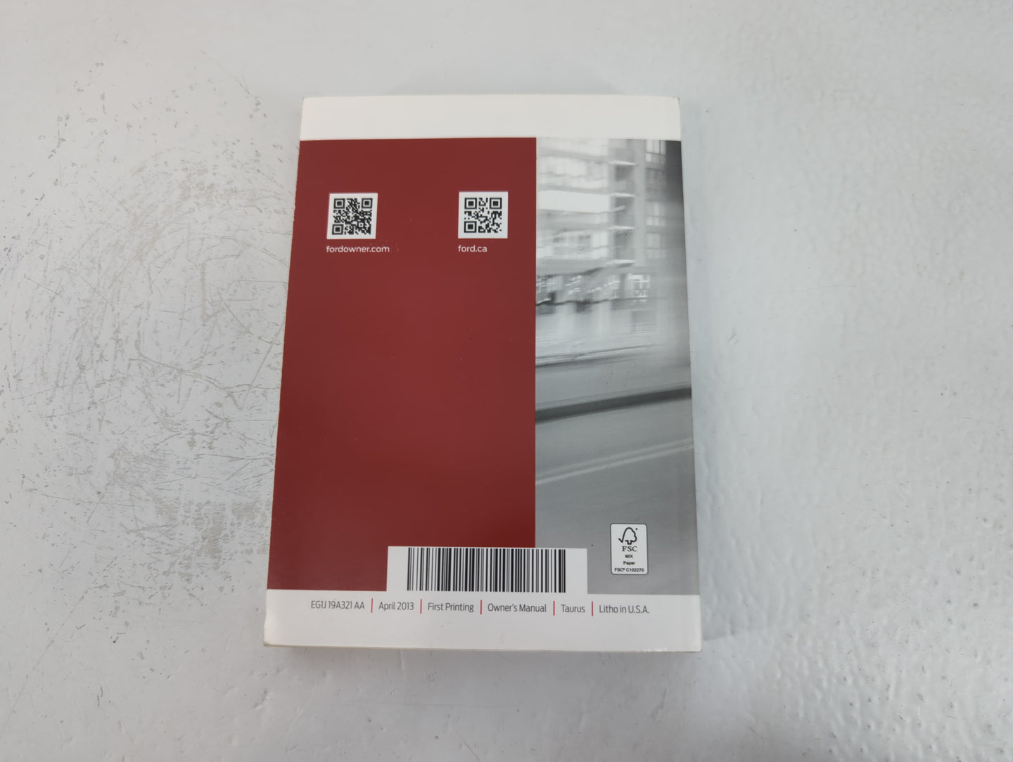 2014 Ford Taurus Owners Manual Book Guide P/N:EG1J 19A321 AA OEM Used Auto Parts - Oemusedautoparts1.com