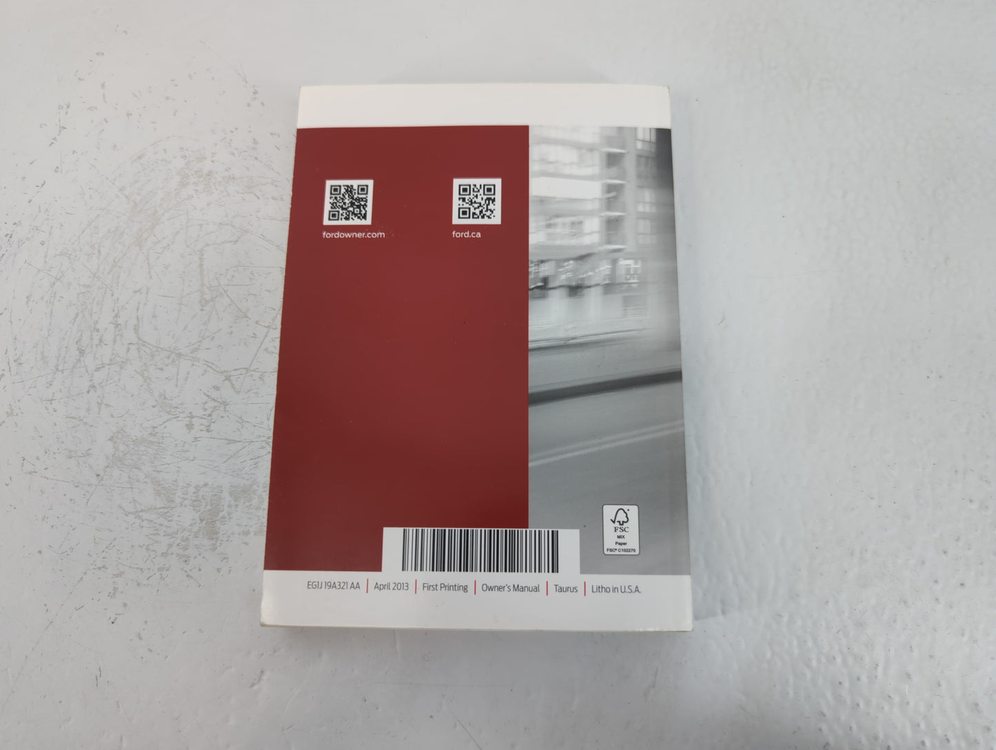 2014 Ford Taurus Owners Manual Book Guide P/N:EG1J 19A321 AA OEM Used Auto Parts - Oemusedautoparts1.com