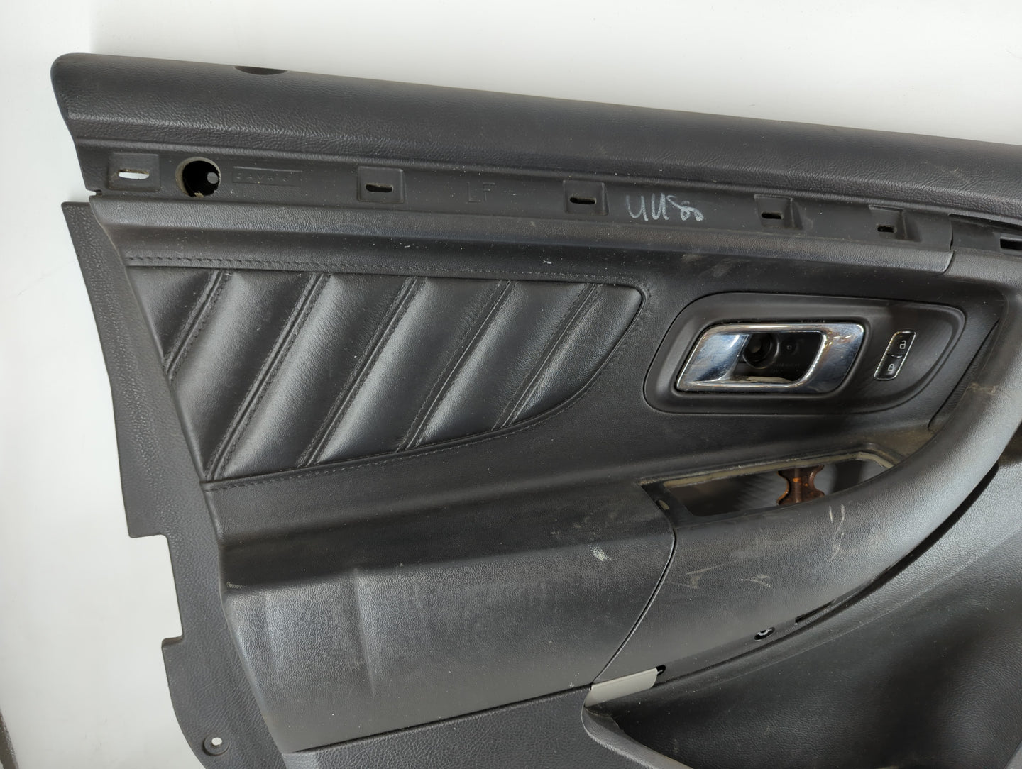 2014 Ford Taurus Front Left Driver Interior Door Panel Trim Black - Oemusedautoparts1.com
