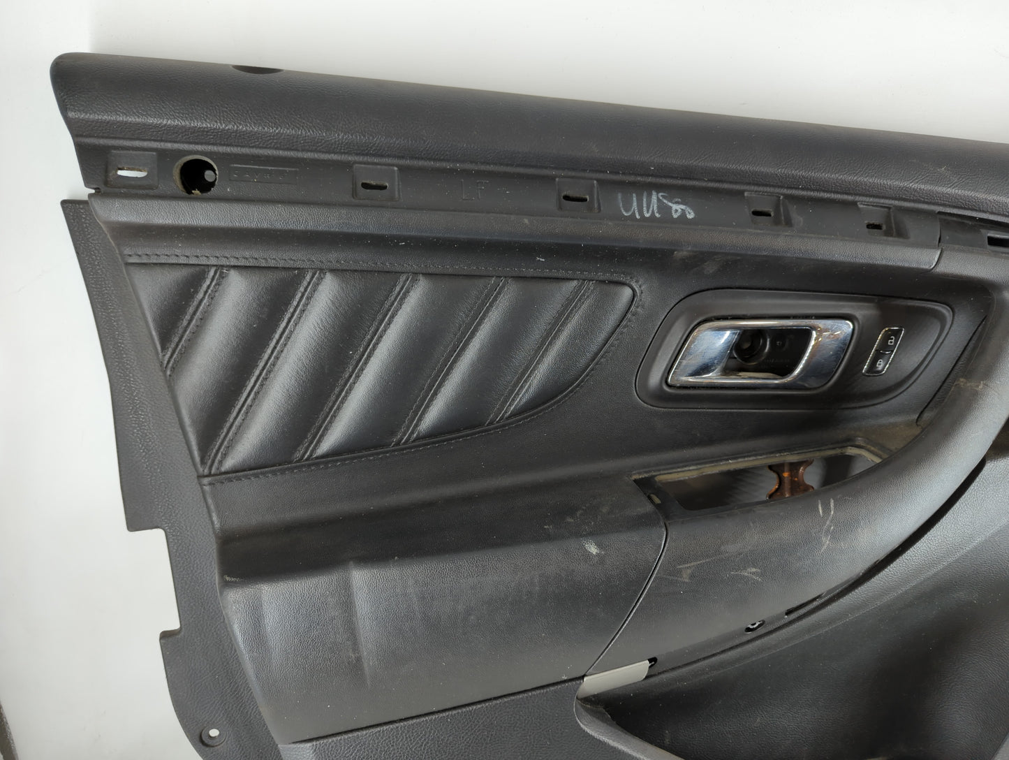 2014 Ford Taurus Front Left Driver Interior Door Panel Trim Black - Oemusedautoparts1.com