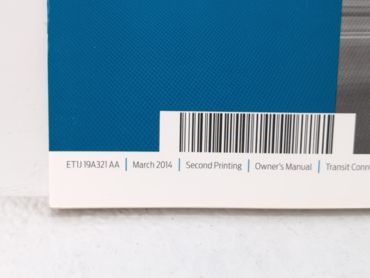 2014 Ford Transit Connect Owners Manual Book Guide OEM Used Auto Parts - Oemusedautoparts1.com