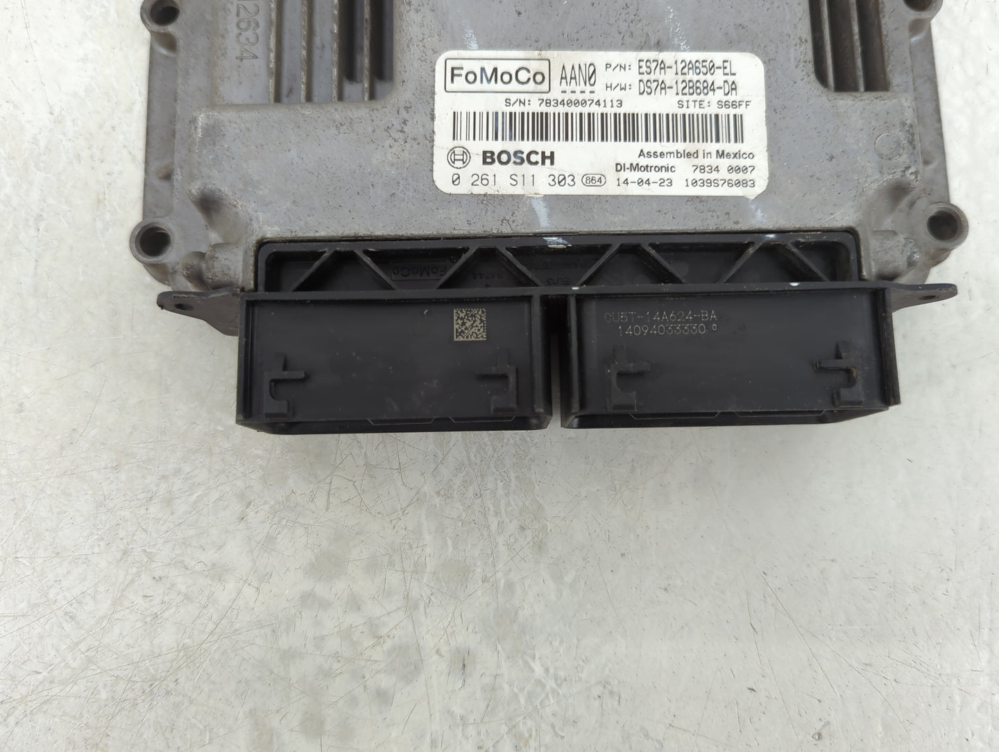 2014 Fusion Fusion PCM Engine Control Computer ECU ECM PCU OEM P/N:ES7A-12A650-EL DS7A-12B684-DA Fits Fits 2015 2016 OEM Use