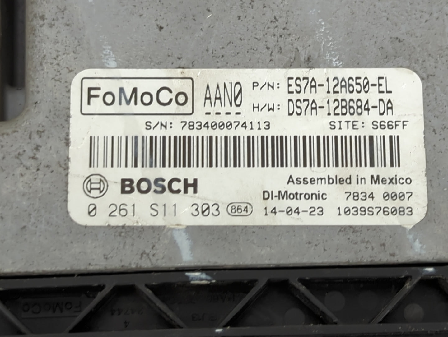 2014 Fusion Fusion PCM Engine Control Computer ECU ECM PCU OEM P/N:ES7A-12A650-EL DS7A-12B684-DA Fits Fits 2015 2016 OEM Use