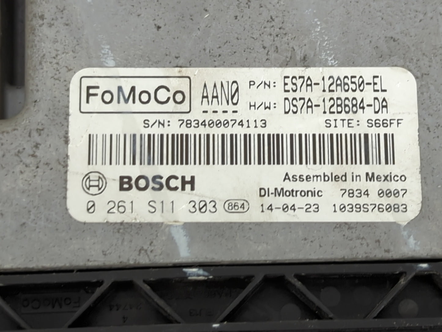 2014 Fusion Fusion PCM Engine Control Computer ECU ECM PCU OEM P/N:ES7A-12A650-EL DS7A-12B684-DA Fits Fits 2015 2016 OEM Use