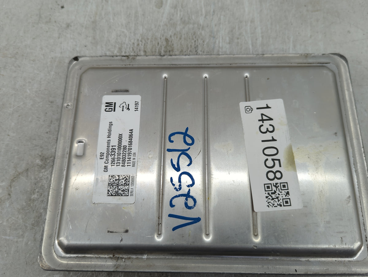 2014 Gmc Sier15 PCM Engine Control Computer ECU ECM PCU OEM P/N:12663391 12866993 Fits Fits 2015 2016 OEM Used Auto Parts - 