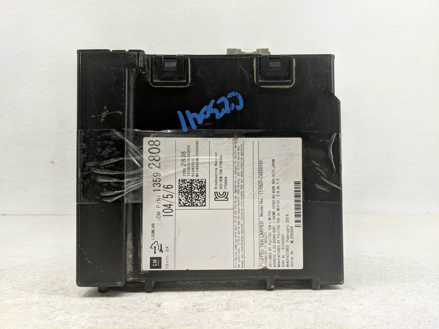 2014 Gmc Sierra 1500 Radio AM FM Cd Player Receiver Replacement P/N:13592808 Fits Fits 2015 OEM Used Auto Parts - Oemusedaut