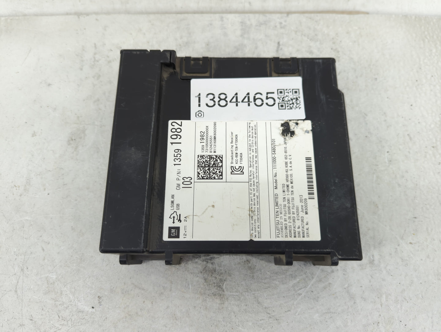2014 Gmc Sierra 1500 Radio AM FM Cd Player Receiver Replacement P/N:812425551 13591982 Fits OEM Used Auto Parts - Oemusedaut