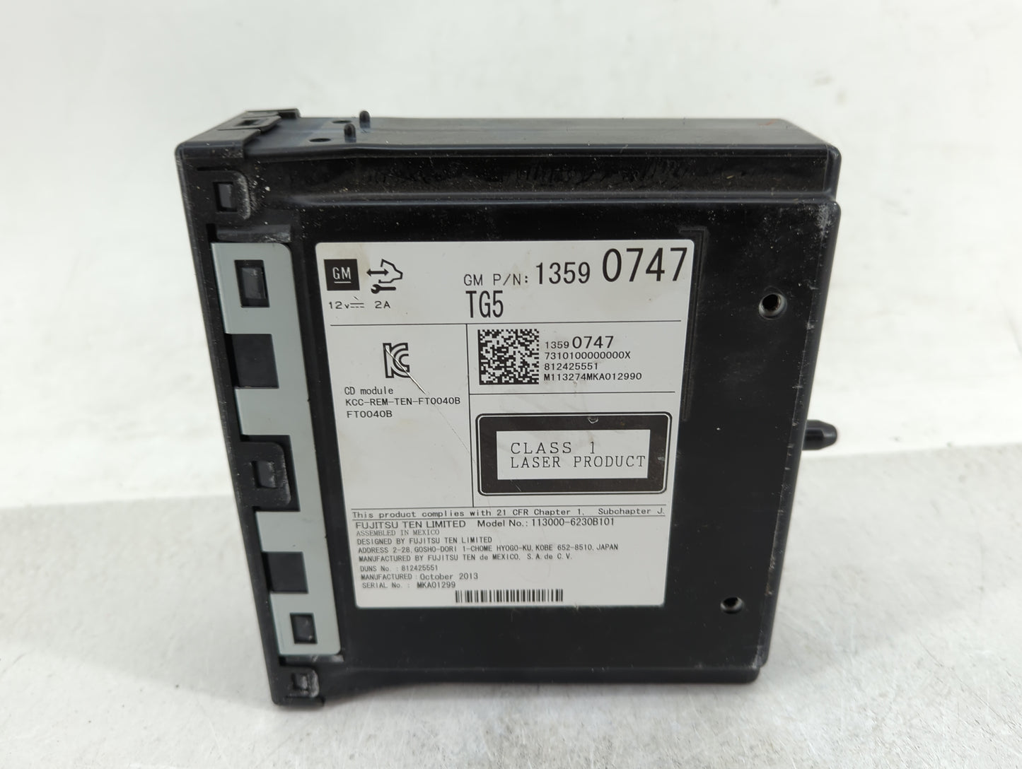 2014 Gmc Sierra 1500 Radio AM FM Cd Player Receiver Replacement P/N:13590747 Fits Fits 2013 2015 OEM Used Auto Parts - Oemus