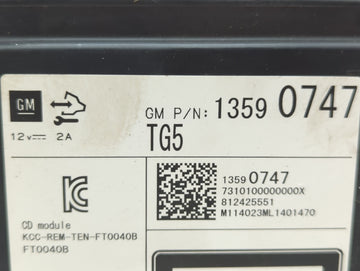 2014-2014 Gmc Sierra 1500 Am Fm Cd Player Radio Receiver