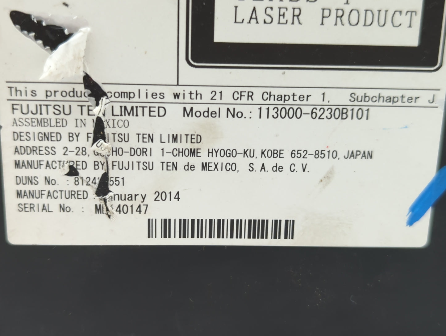 2014-2014 Gmc Sierra 1500 Am Fm Cd Player Radio Receiver - Oemusedautoparts1.com