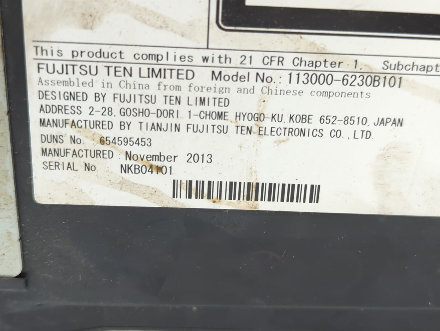 2014-2014 Gmc Sierra 1500 Am Fm Cd Player Radio Receiver - Oemusedautoparts1.com