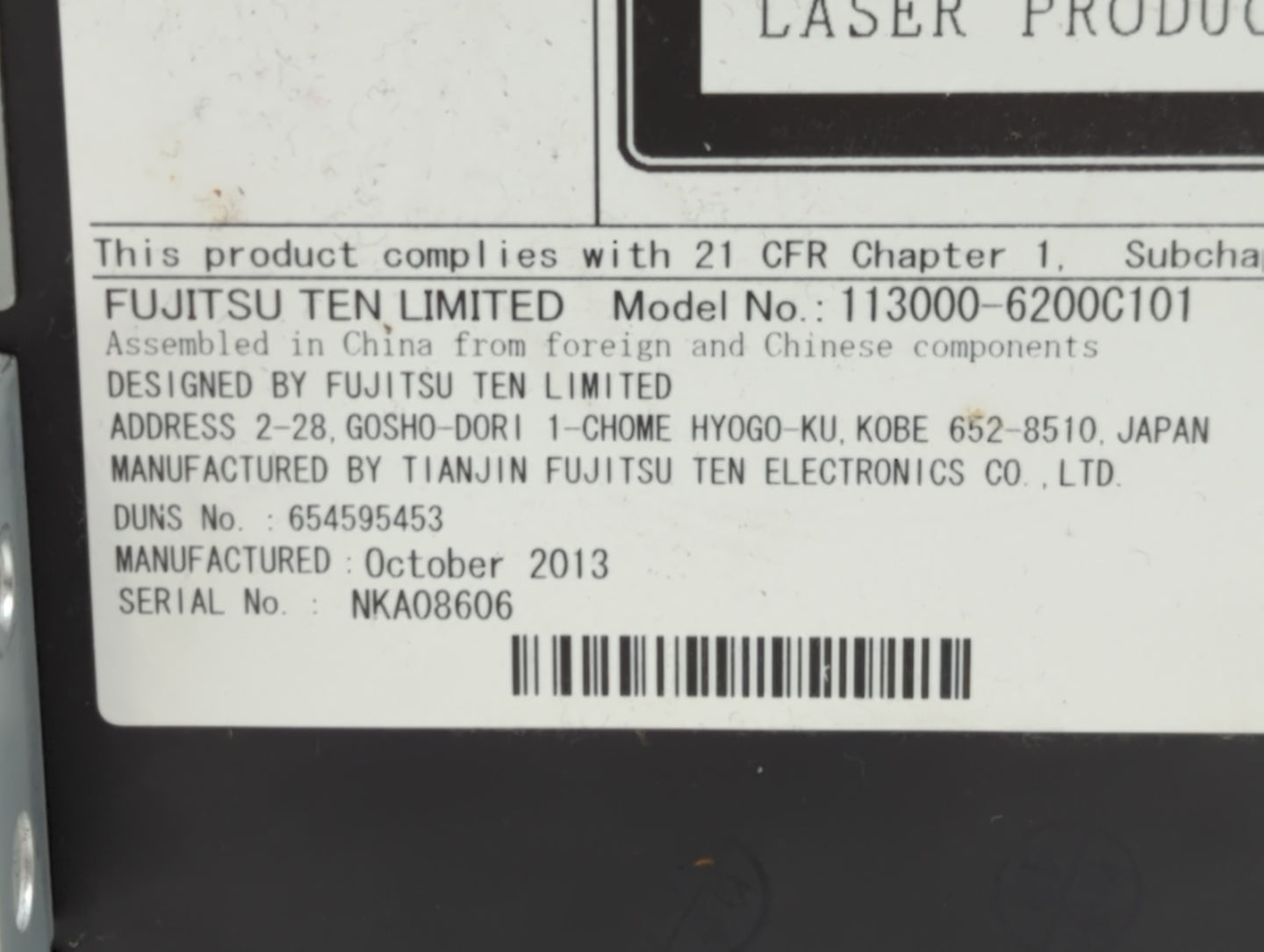 2014-2014 Gmc Sierra 1500 Am Fm Cd Player Radio Receiver - Oemusedautoparts1.com