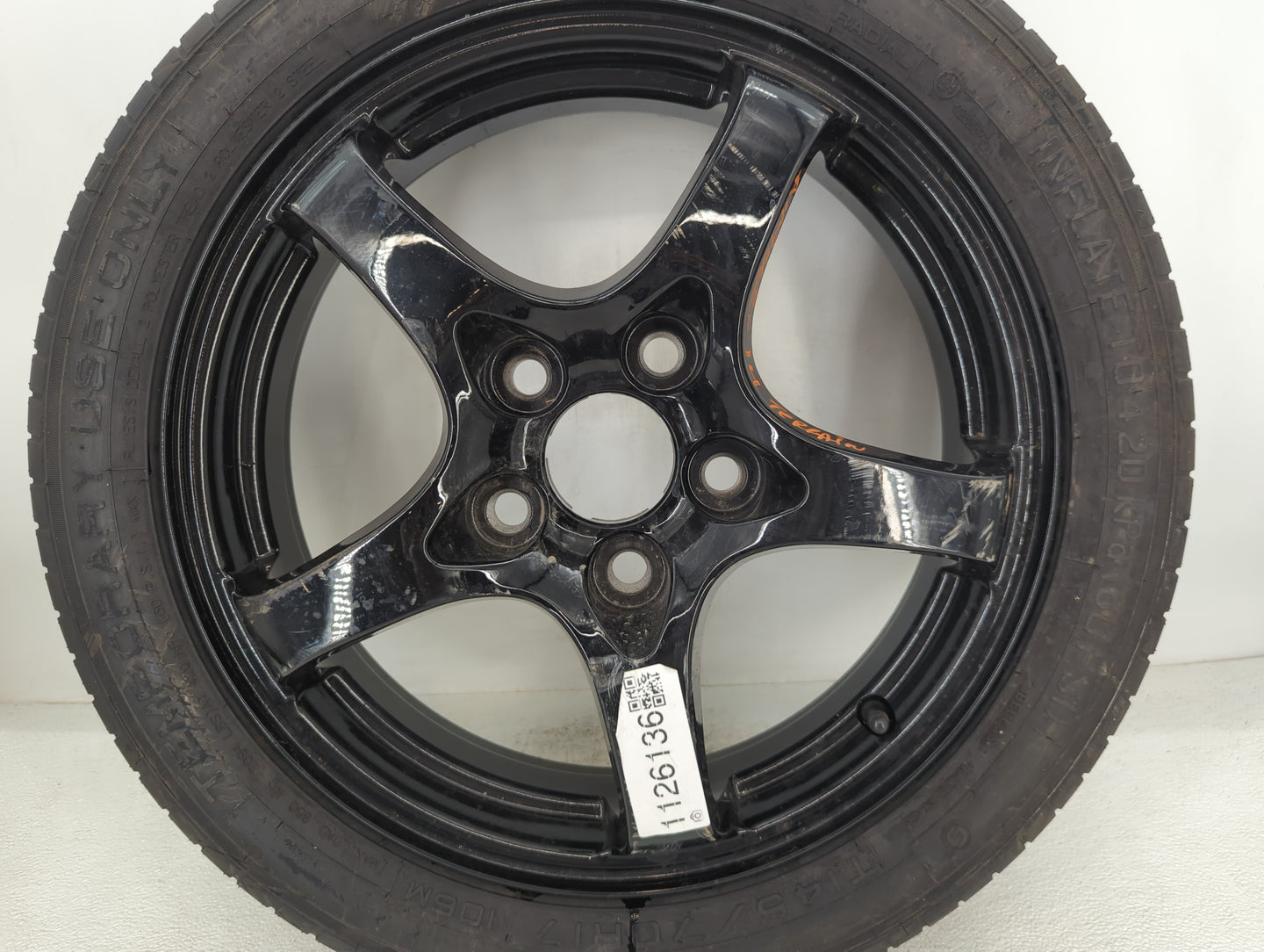 2014-2014 Gmc Terrain Spare Donut Tire Wheel Rim Oem - Oemusedautoparts1.com