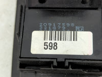 2010-2017 Gmc Terrain Master Power Window Switch Replacement Driver Side Left P/N:20917598 Fits OEM Used Auto Parts - Oemuse