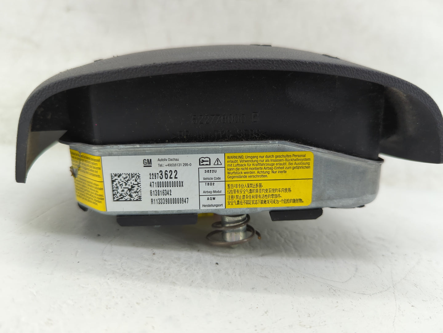 2013-2017 Gmc Terrain Air Bag Driver Left Steering Wheel Mounted P/N:22973622 Fits Fits 2013 2014 2015 2016 2017 OEM Used Au