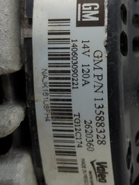 2010-2017 Gmc Terrain Alternator Replacement Generator Charging Assembly Engine OEM P/N:13588328 Fits OEM Used Auto Parts - 