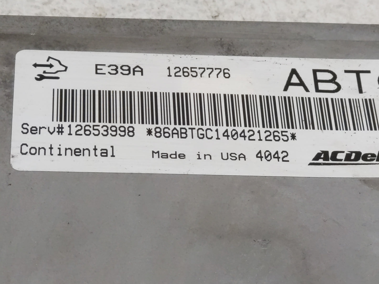 2013-2016 Gmc Terrain PCM Engine Control Computer ECU ECM PCU OEM P/N:12657776 Fits Fits 2013 2014 2015 2016 OEM Used Auto P